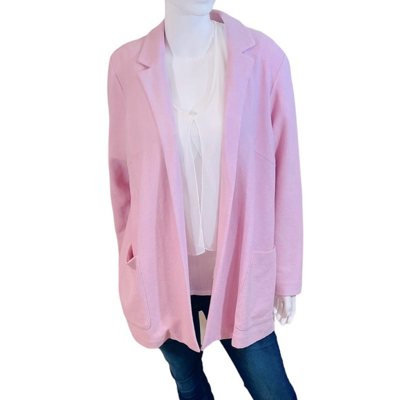 Catherine Malandrino Jackets & Blazers - New With Tags Catherine Malandrino French Pink Terry Jacket 1X